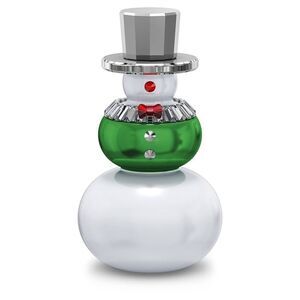 Swarovski Snowman Figurine Christmas Decorations Indoor, Crystal/Metal, 6.6 cm